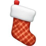 Christmas stocking sticker