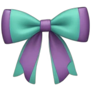 retro bow sticker