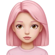 Pastel pink aesthetic girl sticker