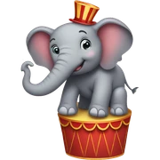 elephant circus sticker