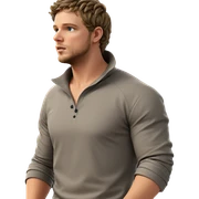 bearded man with rolled sleeves sticker