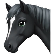 Pony black  sticker