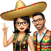 Fiestero with Sombrero sticker