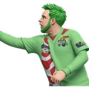 green haired boy meme sticker