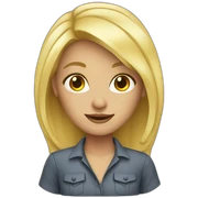 Blonde sticker