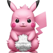 Pink pikachu sticker