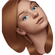 blue eyed girl portrait sticker