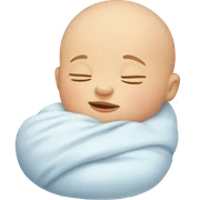 sleeping baby sticker