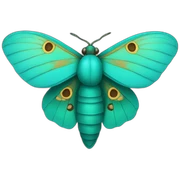 Turquoise Moth sticker