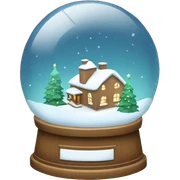 Christmas snowglobe sticker