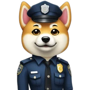 police-shiba-inu sticker