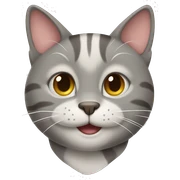 Smiling cat sticker