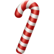 Candy cane sticker