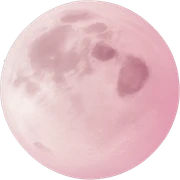 pastel pink moon sticker