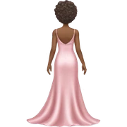 Light pink long satin dress sticker