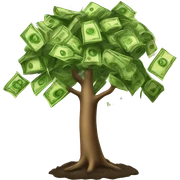 Money tree sticker