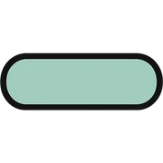 cute minimalistic dash, mint green sticker