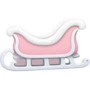 light pink sleigh sticker
