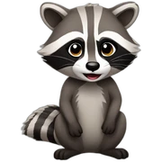 raccoon sticker