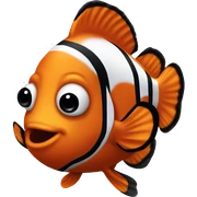 Clown fish sticker