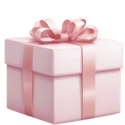 Light pink Christmas gifts under a white Christmas tree  sticker