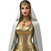 dark beauty in elegant attire sticker
