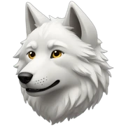white wolfs sticker