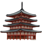 Temple in Japan sticker