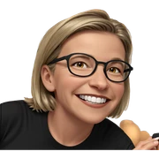 smiling girl in black shirt sticker