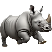 Rhino running sticker