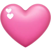 Pink heart sticker