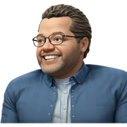 striped shirt smile meme sticker