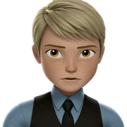 young boy in a vest sticker