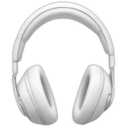 White headphones sticker