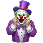 Clown vomiting clowns sticker
