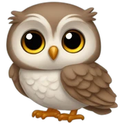 baby owl sticker