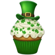 st patric day cupcake sticker