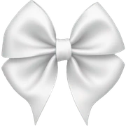 white bow sticker