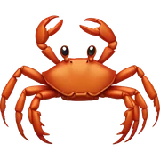 Crab sticker