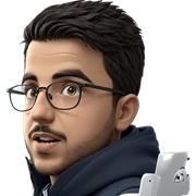 thoughtful boy with glasses sticker