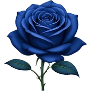 Dark Blue rose sticker