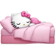 hello kitty sleeping sticker