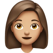 a girl with brown hair sticker