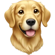 Gold retriever dog sticker