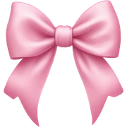 Baby pink bow sticker