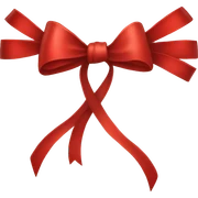 red bow sticker