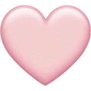 light pink heart sticker