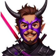 Demon-Horned Warrior sticker
