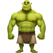 Buff Shrek with abs sticker