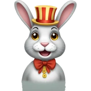 circus rabbit sticker
